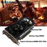 NVIDIA GeForce GTX750Ti 1GB DDR5 VGA/DVI/HDMI PCI-Expressx16 Video Graphics Card