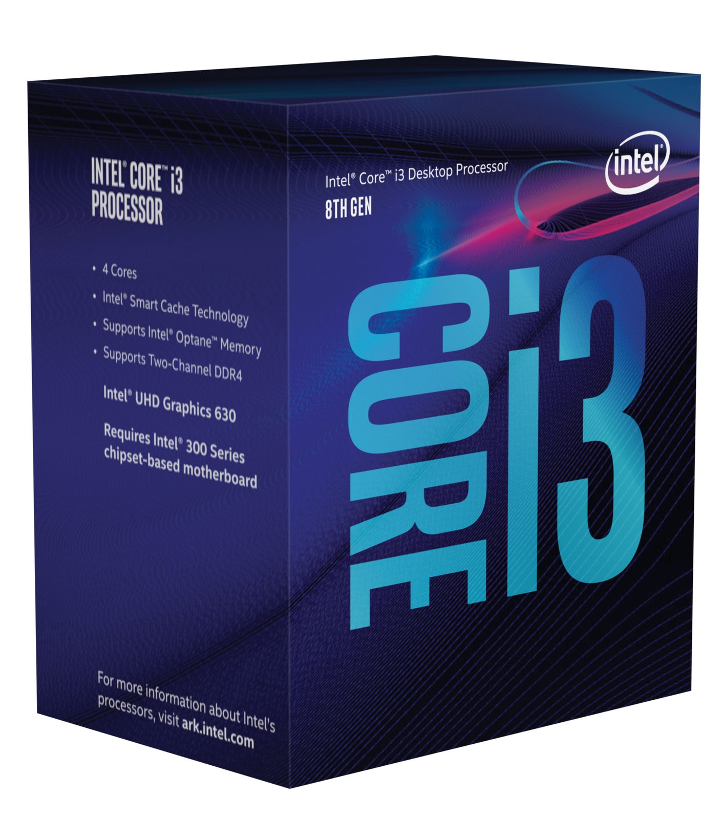 Intel Core I3 8100 Desktop Processor 4 Cores  3.6 GHz LGA1151 computer CPU